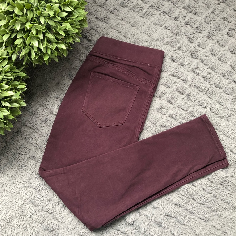 Old Navy plum stretch leggings size 10